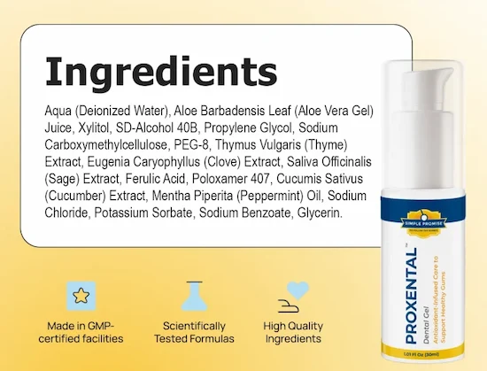 ProXental Ingredients